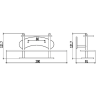 Держатель для зубных щеток FRAP F101