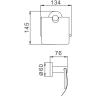 Держатель туалетной бумаги FRAP F30103