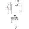 Держатель туалетной бумаги FRAP F306 F30603-9