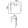 Держатель туалетной бумаги FRAP F30603-6