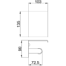 Держатель туалетной бумаги с полочкой FRAP F502
