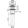 Донный клапан FRAP F65-2