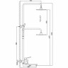 Душевая система FRAP H62 F2462 черный матовый