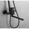 Душевая система FRAP H71-6 F2471-6 черная матовая