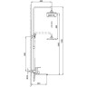 Душевая система FRAP H71-6 F2471-6 черная матовая