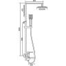 Душевая система FRAP F2415-2 хром