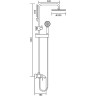 Душевая система FRAP F2416 хром