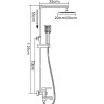 Душевая система FRAP F2421 нержавеющая сталь
