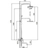 Душевая система FRAP F24001 с крючками, хром