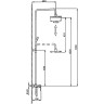 Душевая стойка FRAP H31 F2431 белый/хром
