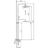 Душевая стойка FRAP H34 F2434 белый /хром