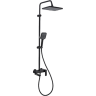 Душевая стойка со смесителем FRAP H202-6 F24202-6 черный