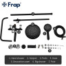 Душевая стойка со смесителем FRAP H49-6 F2449-6 чёрный /хром