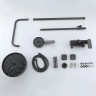 Душевая стойка со смесителем FRAP H75 F2475-9 оружейная сталь