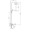 Душевая стойка со смесителем FRAP H76 F2476-3