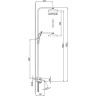 Душевая стойка со смесителем FRAP H76 F2476-9 оружейная сталь