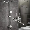 Душевая стойка со смесителем FRAP H802 F24802 нержавеющая сталь