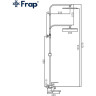 Душевая стойка со смесителем FRAP H802 F24802 нержавеющая сталь