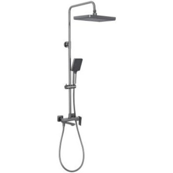 Душевая стойка со смесителем FRAP H84-9 F2484-9 оружейная сталь