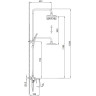 Душевая стойка со смесителем FRAP H86 F2486-9