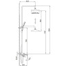 Душевая стойка со смесителем FRAP H87 F2487-9