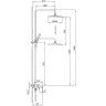 Душевая стойка со смесителем FRAP H89 F2489