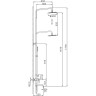 Душевая стойка со смесителем Frap F2425 хром