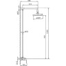 Душевая стойка со смесителем FRAP F2426 хром