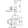 Гигиенический душ FRAP F7505 со смесителем, хром