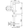 Гигиенический душ FRAP F7507 со смесителем, хром