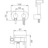 Гигиенический душ FRAP F7508 со смесителем, хром