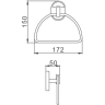 Кольцевой полотенцедержатель FRAP F1904-2