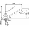 Локтевой смеситель для кухни FRAP H54 F4254