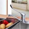 Локтевой смеситель для кухни FRAP H54 F4554-2 хром ф40