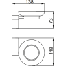 Мыльница-блюдце FRAP F306 F30602