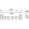 Планка с 4-мя крючками FRAP F1915-4
