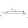Полочка для ванной FRAP F3307