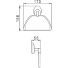 Полотенцедержатель FRAP F1604-2