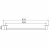 Полотенцедержатель FRAP F38 F3801 хром
