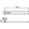 Полотенцедержатель поворотный FRAP 38 F3812