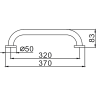 Поручень для ванной комнаты FRAP F1718