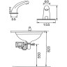 Сенсорный смеситель Frap F512-1 хром