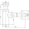 Сифон для раковины FRAP F82-6 белый