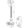 Слив-перелив для ванны автомат FRAP F68-26