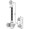 Слив-перелив FRAP F68-2 click-clack хром