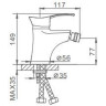 Смеситель для биде FRAP H01 F5001 Хром
