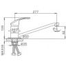Смеситель для кухни FRAP F4921-7 чёрный Ф40