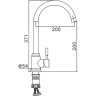 Смеситель для кухни FRAP F41899-1 ф35