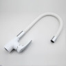 Смеситель для кухни FRAP F4453-02 F4453-03 белый ф35 гибкий излив