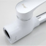 Смеситель для кухни FRAP F4453-02 F4453-03 белый ф35 гибкий излив